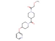 3-[(1-{[1-(methoxyacetyl)-4-piperidinyl]carbonyl}-4-piperidinyl)oxy]pyridine