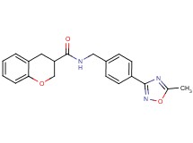 N-[4-(5-methyl-1,2,4-oxadiazol-3-yl)benzyl]chromane-3-carboxamide