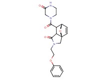 (3aR*,6S*)-7-[(3-oxopiperazin-1-yl)carbonyl]-2-(2-phenoxyethyl)-2,3,7,7a-tetrahydro-3a,6-epoxyisoindol-1(6H)-one