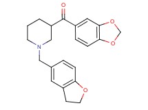 1,3-benzodioxol-5-yl[1-(2,3-dihydro-1-benzofuran-5-ylmethyl)-3-piperidinyl]methanone