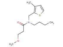 N-butyl-3-methoxy-N-[(3-methyl-2-thienyl)methyl]propanamide