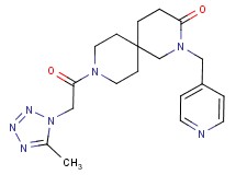 9-[(5-methyl-1H-tetrazol-1-yl)acetyl]-2-(pyridin-4-ylmethyl)-2,9-diazaspiro[5.5]undecan-3-one