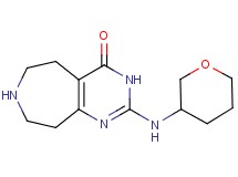 2-(tetrahydro-2H-pyran-3-ylamino)-3,5,6,7,8,9-hexahydro-4H-pyrimido[4,5-d]azepin-4-one