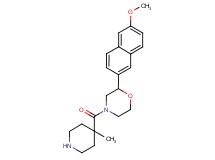 2-(6-methoxy-2-naphthyl)-4-[(4-methyl-4-piperidinyl)carbonyl]morpholine hydrochloride