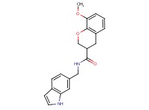 N-(1H-indol-6-ylmethyl)-8-methoxy-3-chromanecarboxamide