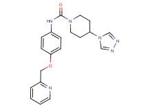 N-[4-(pyridin-2-ylmethoxy)phenyl]-4-(4H-1,2,4-triazol-4-yl)piperidine-1-carboxamide
