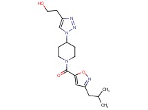 2-(1-{1-[(3-isobutylisoxazol-5-yl)carbonyl]piperidin-4-yl}-1H-1,2,3-triazol-4-yl)ethanol
