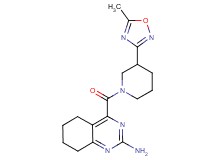 4-{[3-(5-methyl-1,2,4-oxadiazol-3-yl)piperidin-1-yl]carbonyl}-5,6,7,8-tetrahydroquinazolin-2-amine