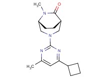 (1S*,5R*)-3-(4-cyclobutyl-6-methylpyrimidin-2-yl)-6-methyl-3,6-diazabicyclo[3.2.2]nonan-7-one