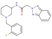 2-(2H-1,2,3-benzotriazol-2-yl)-N-[1-(2-fluorobenzyl)-3-piperidinyl]acetamide