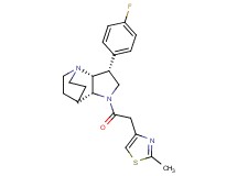 (3R*,3aR*,7aR*)-3-(4-fluorophenyl)-1-[(2-methyl-1,3-thiazol-4-yl)acetyl]octahydro-4,7-ethanopyrrolo[3,2-b]pyridine