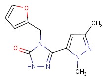 5-(1,3-dimethyl-1H-pyrazol-5-yl)-4-(2-furylmethyl)-2,4-dihydro-3H-1,2,4-triazol-3-one