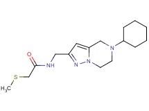 N-[(5-cyclohexyl-4,5,6,7-tetrahydropyrazolo[1,5-a]pyrazin-2-yl)methyl]-2-(methylthio)acetamide