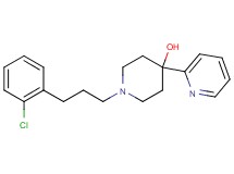 1-[3-(2-chlorophenyl)propyl]-4-(2-pyridinyl)-4-piperidinol bis(trifluoroacetate) (salt)