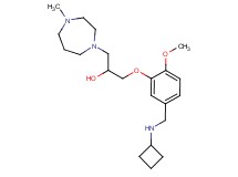 1-{5-[(cyclobutylamino)methyl]-2-methoxyphenoxy}-3-(4-methyl-1,4-diazepan-1-yl)-2-propanol