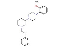 1-(2-methoxyphenyl)-4-[1-(2-phenylethyl)-3-piperidinyl]piperazine