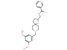 N-{[8-(3,5-dimethoxybenzyl)-1-oxa-8-azaspiro[4.5]dec-2-yl]methyl}nicotinamide