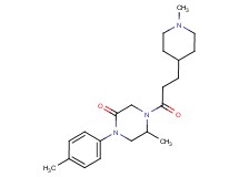 5-methyl-1-(4-methylphenyl)-4-[3-(1-methyl-4-piperidinyl)propanoyl]-2-piperazinone