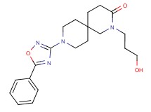 2-(3-hydroxypropyl)-9-(5-phenyl-1,2,4-oxadiazol-3-yl)-2,9-diazaspiro[5.5]undecan-3-one