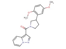 3-{[3-(2,5-dimethoxyphenyl)-1-pyrrolidinyl]carbonyl}pyrazolo[1,5-a]pyridine