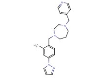 1-[2-methyl-4-(1H-pyrazol-1-yl)benzyl]-4-(4-pyridinylmethyl)-1,4-diazepane