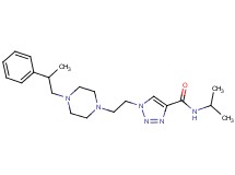 N-isopropyl-1-{2-[4-(2-phenylpropyl)-1-piperazinyl]ethyl}-1H-1,2,3-triazole-4-carboxamide