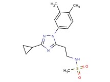 N-{2-[3-cyclopropyl-1-(3,4-dimethylphenyl)-1H-1,2,4-triazol-5-yl]ethyl}methanesulfonamide