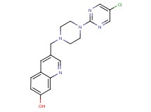 3-{[4-(5-chloropyrimidin-2-yl)piperazin-1-yl]methyl}quinolin-7-ol
