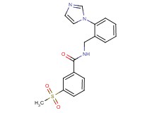 N-[2-(1H-imidazol-1-yl)benzyl]-3-(methylsulfonyl)benzamide