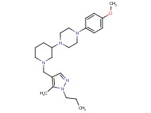 1-(4-methoxyphenyl)-4-{1-[(5-methyl-1-propyl-1H-pyrazol-4-yl)methyl]-3-piperidinyl}piperazine