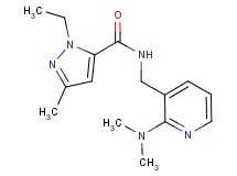 N-{[2-(dimethylamino)-3-pyridinyl]methyl}-1-ethyl-3-methyl-1H-pyrazole-5-carboxamide