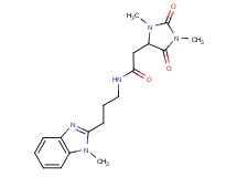 2-(1,3-dimethyl-2,5-dioxo-4-imidazolidinyl)-N-[3-(1-methyl-1H-benzimidazol-2-yl)propyl]acetamide