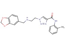 1-{2-[(1,3-benzodioxol-5-ylmethyl)amino]ethyl}-N-(2-methylphenyl)-1H-1,2,3-triazole-4-carboxamide