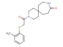 3-{[(2-methylphenyl)thio]acetyl}-3,9-diazaspiro[5.6]dodecan-10-one