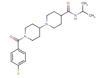1'-(4-fluorobenzoyl)-N-isopropyl-1,4'-bipiperidine-4-carboxamide