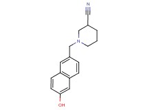 1-[(6-hydroxy-2-naphthyl)methyl]piperidine-3-carbonitrile