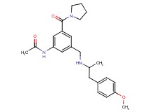 N-[3-({[2-(4-methoxyphenyl)-1-methylethyl]amino}methyl)-5-(1-pyrrolidinylcarbonyl)phenyl]acetamide