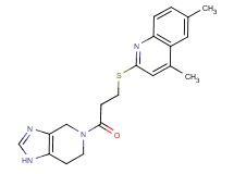 4,6-dimethyl-2-{[3-oxo-3-(1,4,6,7-tetrahydro-5H-imidazo[4,5-c]pyridin-5-yl)propyl]thio}quinoline