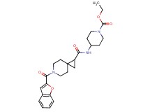 ethyl 4-({[6-(1-benzofuran-2-ylcarbonyl)-6-azaspiro[2.5]oct-1-yl]carbonyl}amino)-1-piperidinecarboxylate