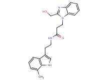 3-[2-(hydroxymethyl)-1H-benzimidazol-1-yl]-N-[2-(7-methyl-1H-indol-3-yl)ethyl]propanamide
