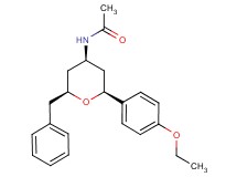 N-[(2S*,4R*,6S*)-2-benzyl-6-(4-ethoxyphenyl)tetrahydro-2H-pyran-4-yl]acetamide