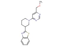 2-{1-[6-(methoxymethyl)pyrimidin-4-yl]piperidin-3-yl}-1,3-benzothiazole