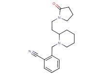 2-({2-[2-(2-oxo-1-pyrrolidinyl)ethyl]-1-piperidinyl}methyl)benzonitrile