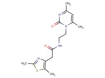 N-[2-(4,6-dimethyl-2-oxopyrimidin-1(2H)-yl)ethyl]-2-(2,5-dimethyl-1,3-thiazol-4-yl)acetamide