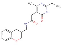 N-(3,4-dihydro-2H-chromen-3-ylmethyl)-2-(2-ethyl-4-methyl-6-oxo-1,6-dihydropyrimidin-5-yl)acetamide