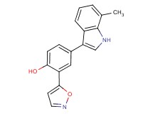 2-isoxazol-5-yl-4-(7-methyl-1H-indol-3-yl)phenol