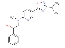 2-[[5-(3-isopropyl-1,2,4-oxadiazol-5-yl)-2-pyridinyl](methyl)amino]-1-phenylethanol