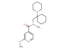 2-methoxy-N-methyl-N-{[1-(1-piperidinyl)cyclohexyl]methyl}isonicotinamide