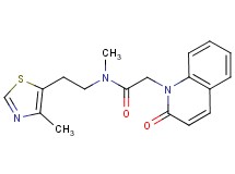 N-methyl-N-[2-(4-methyl-1,3-thiazol-5-yl)ethyl]-2-(2-oxoquinolin-1(2H)-yl)acetamide