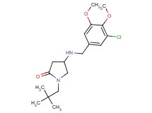 4-[(3-chloro-4,5-dimethoxybenzyl)amino]-1-(2,2-dimethylpropyl)-2-pyrrolidinone
